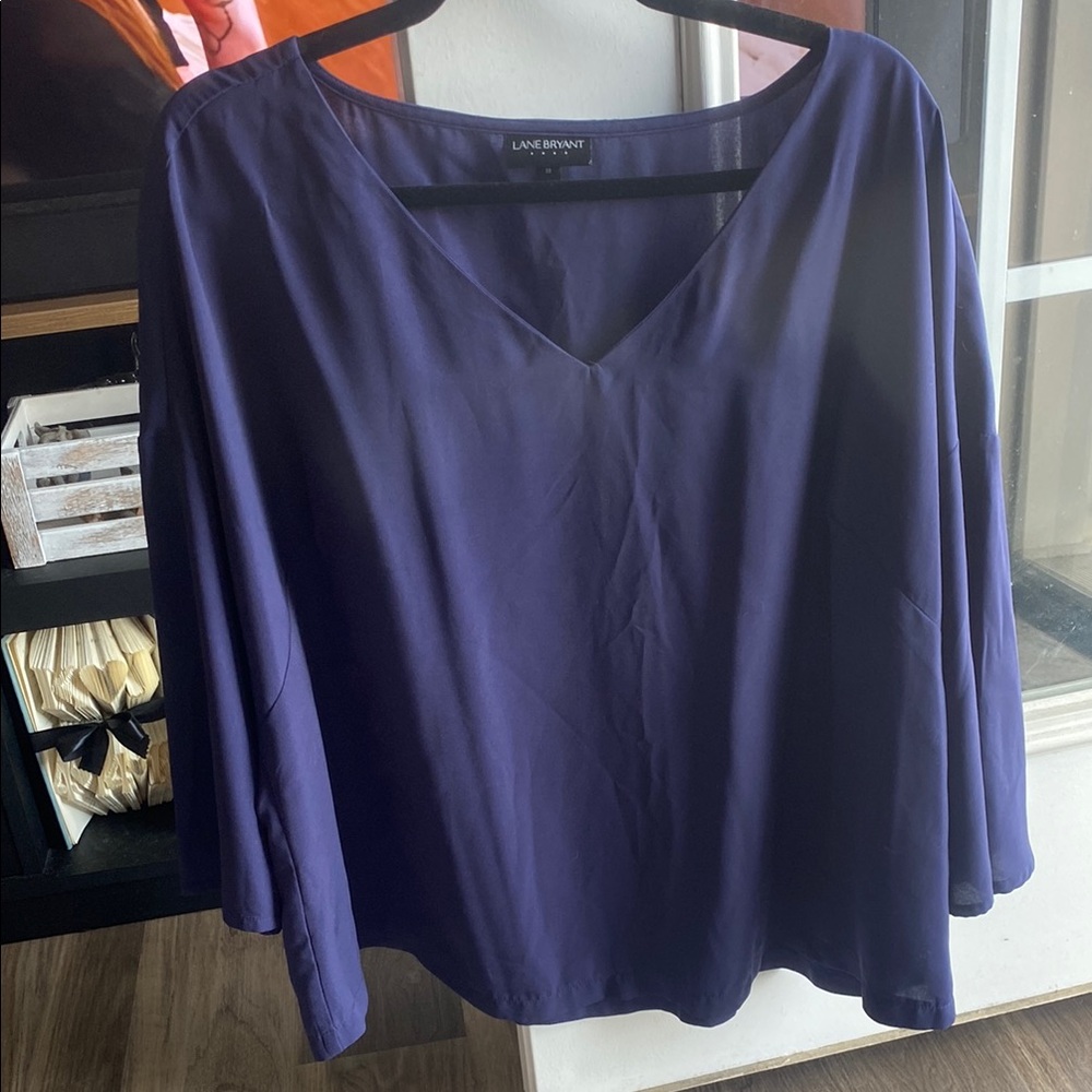 Lane Bryant Women's Blue Top